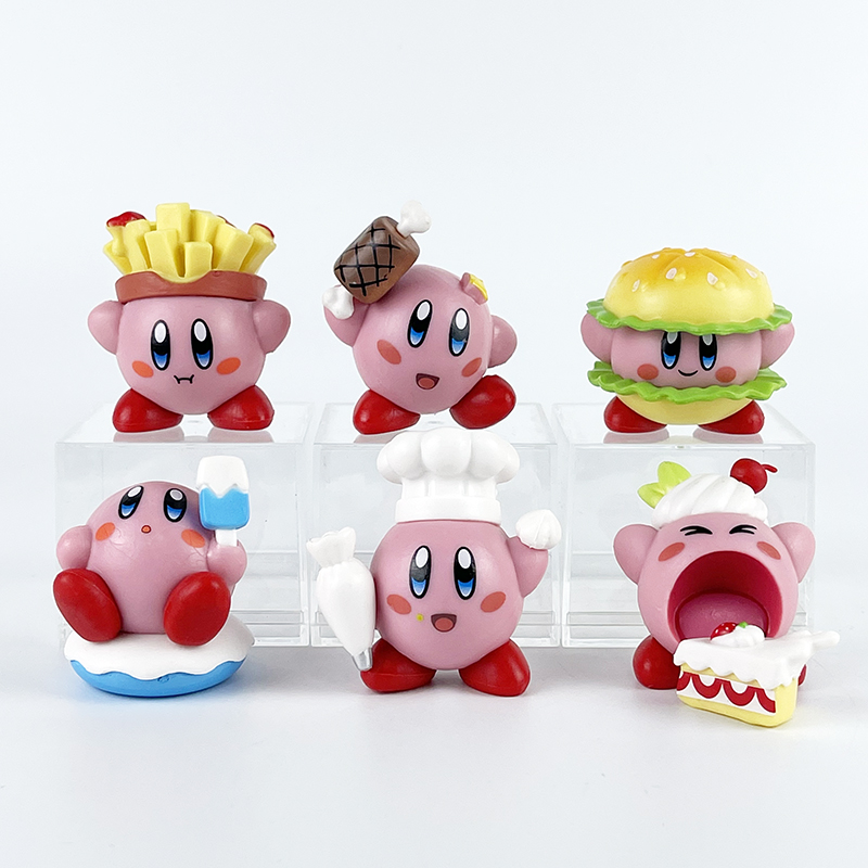 6шт Набор Фигурок Кирби из серии Kirby Cos Food Series