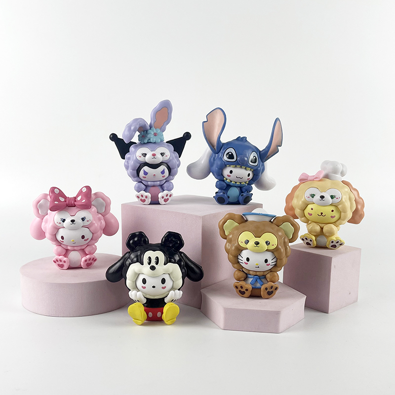 Набор фигурок Моя Мелодия Куроми Хеллоу Китти Onegai My Melody Kuromi оптом