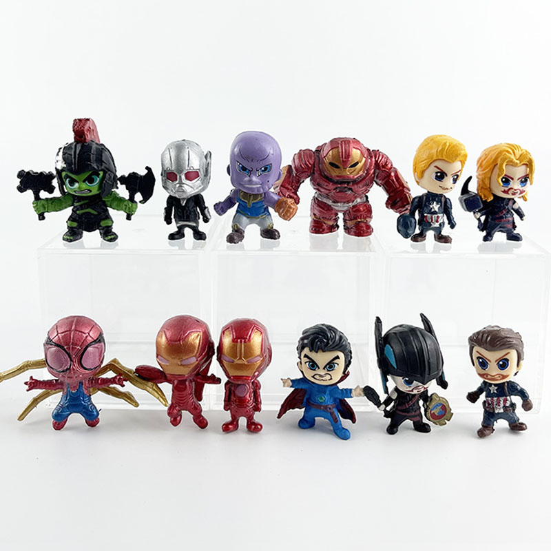 Набор фигурок 12 мини фигурки Фигурки Marvel Мстители коллекционные