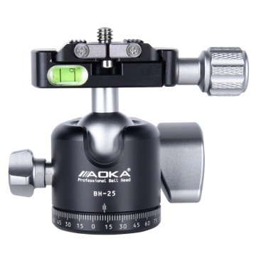 AOKA BH25 Low Gravity Professional Aluminium Ball Head for Tripod