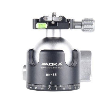 AOKA BH55 Heavy load Low Gravity Aluminium Big Tripod Head for Camera