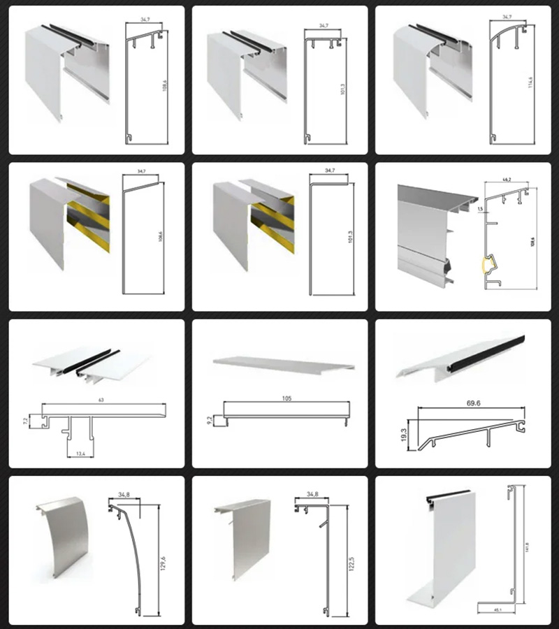 Aluminum Extrusion U Channel Glass Railing Aluminum Profile (8)jhl