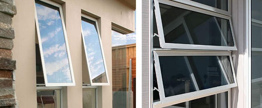 Aluminum Top Hung and Outward Swing Window (10i5