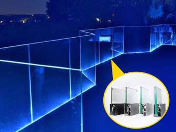 Aluminum Extrusion U Channel Glass Railing Aluminum Profile