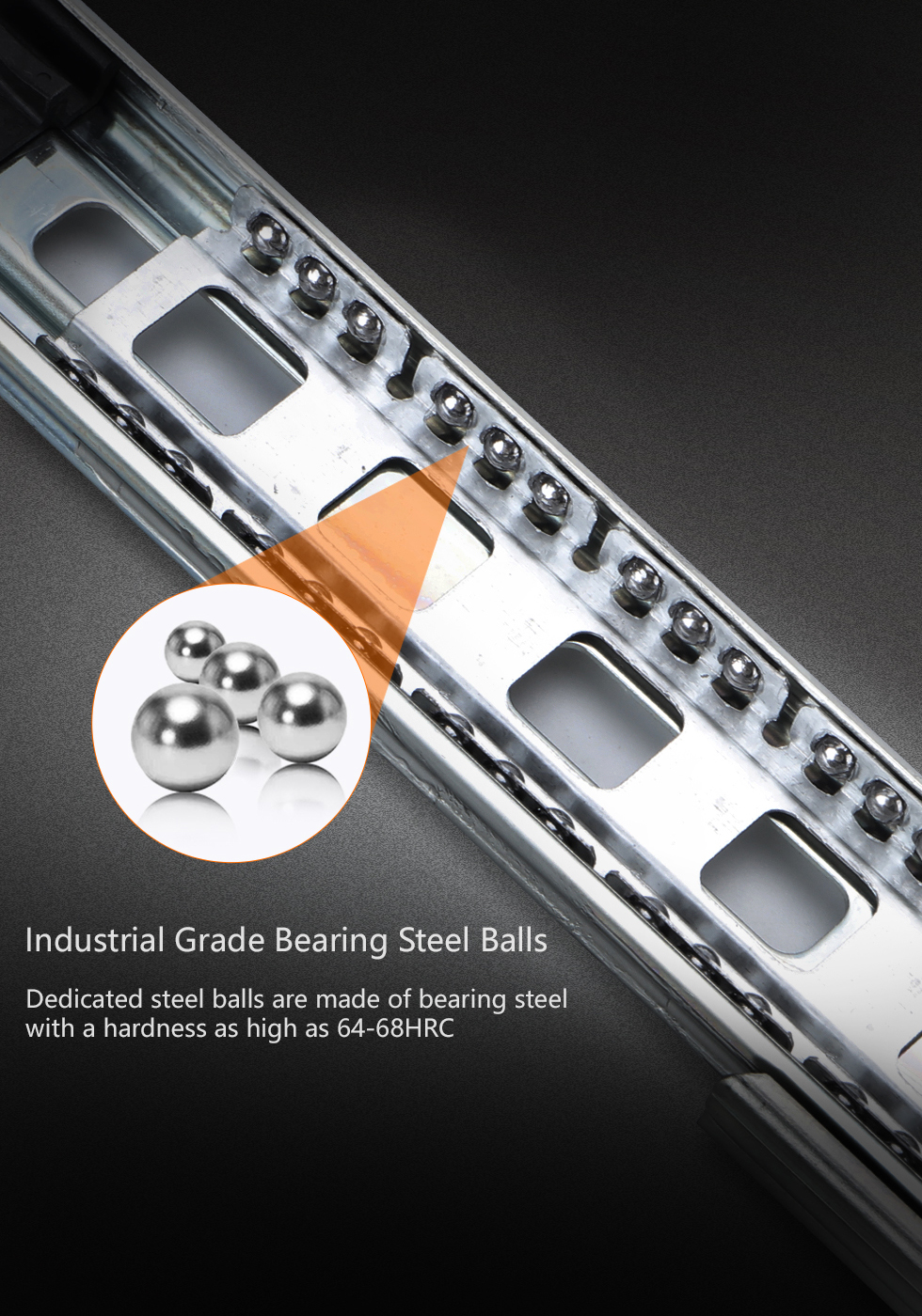 Reduce friction with double rows of solid steel ballsz6u