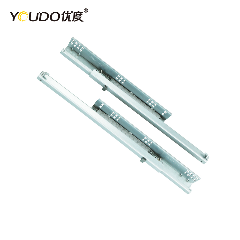 YOUDO 2-Flod Conceal Telescopic Channel YD-SF216CD Push Open Undermount Cabinet Drawer Slide