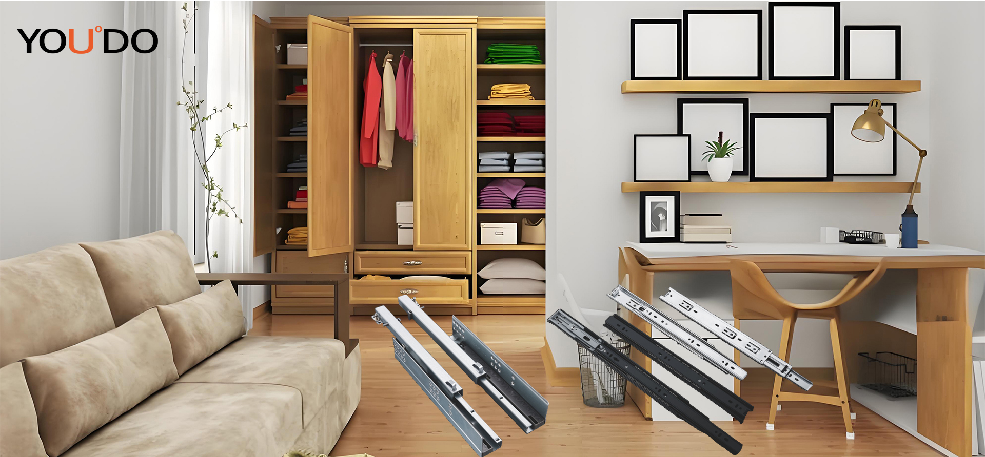YOUDO Factory Fixed Hydraulic Hinge YD-602A Kitchen Furniture Soft Closing Cabinet Hinges