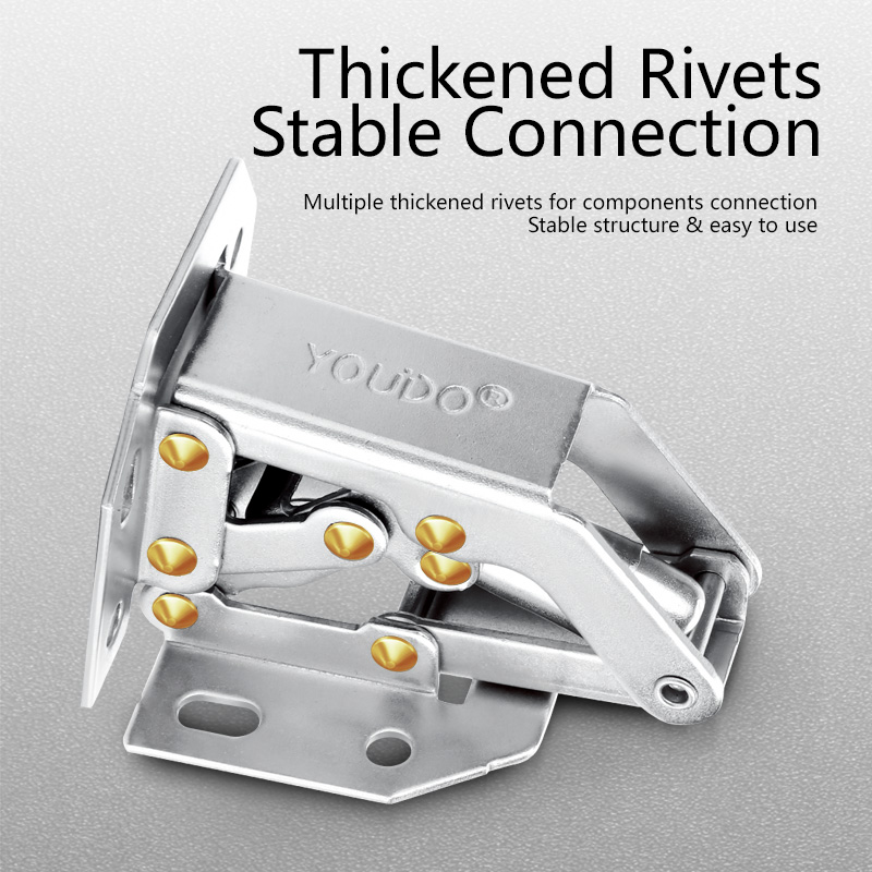 No Drilling Fixed Type Bridge Cabinet YD-504 Door Hinges Frog Hinge (2).jpg