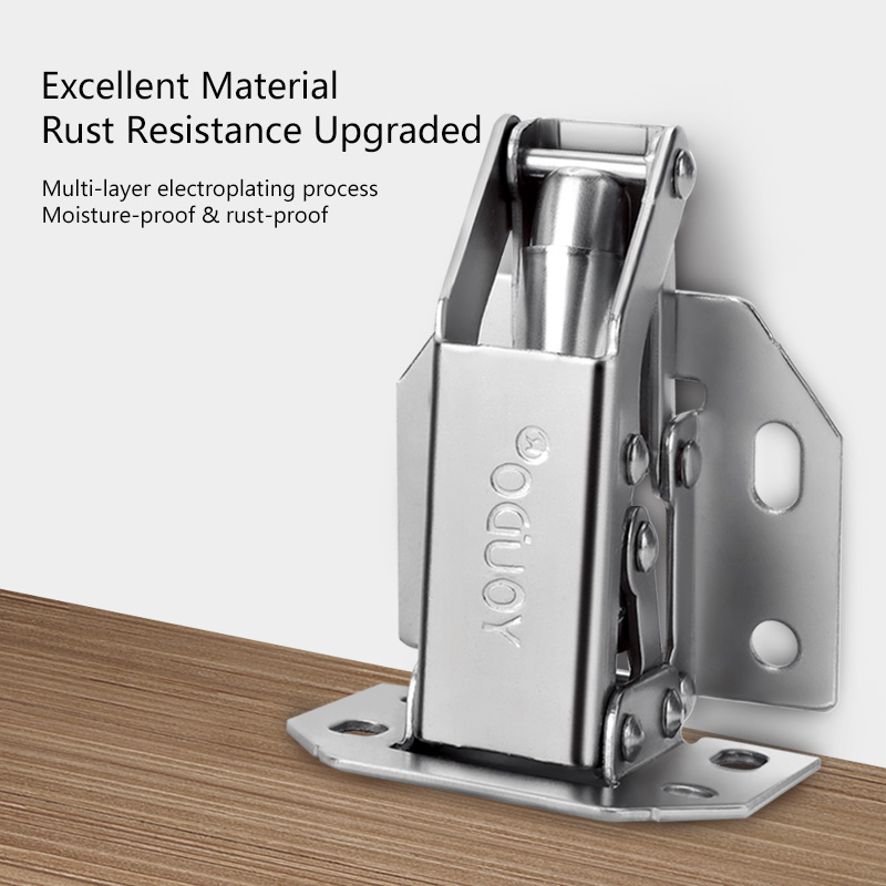 No Drilling Fixed Type Bridge Cabinet YD-504 Door Hinges Frog Hinge (4).jpg
