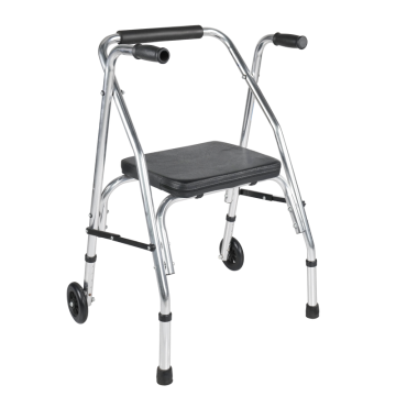 GZ914L-5 Aluminium Rolling Texas walker with wheels and seat