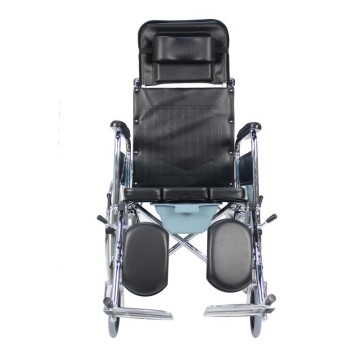 GL608TGC Factory Direct Lightweight Foldable Care Wheelchair with Built-in Commode Seat for Versatile Needs​