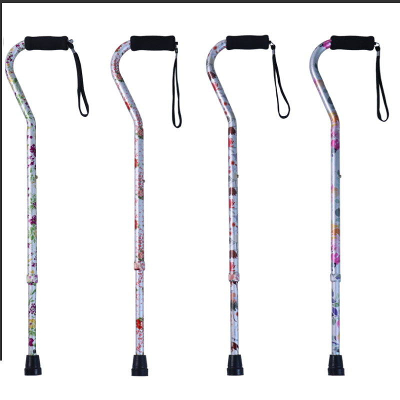 GG928L-01/02/03/04 Unique Colorful Aluminum Alloy Question Mark Canes with Lanyard for Portability and Non-Slip Tips, a Great Aid for Seniors on the Go