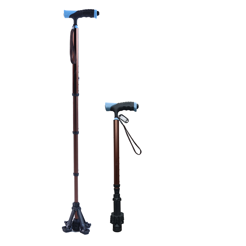 GG940L illuminated multifunctional aluminum alloy cane, with retractable feet and 8 adjustable height levels, meets your personalized needs