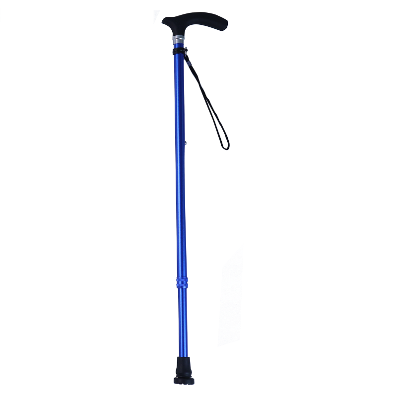 GG921L-05 Directly sold by the manufacturer, this high-quality aluminum alloy blue walking stick helps the elderly walk steadily