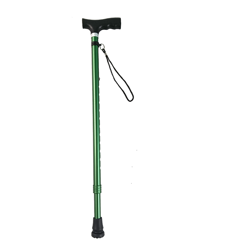 GG921L Green Aluminum Alloy walking sticks for elderly people , Portable Strap Design with Adjustable Height to Meet Personalized Needs
