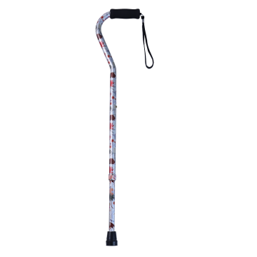 GG928L-04 unique colorful aluminum alloy question mark canes with lanyard for portability and non-Slip Tips, a great aid for seniors on the go