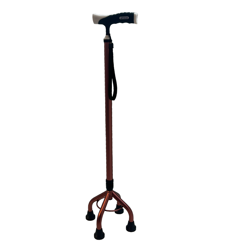 GUOYAO’S High Quality Safe Non-Slip Elderly Hospital Medical Walking Stick Crutches Four-Legged Cane