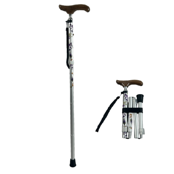 GG927L Customizable Folding Oxidized Sandblasted Aluminum Cane Wholesale