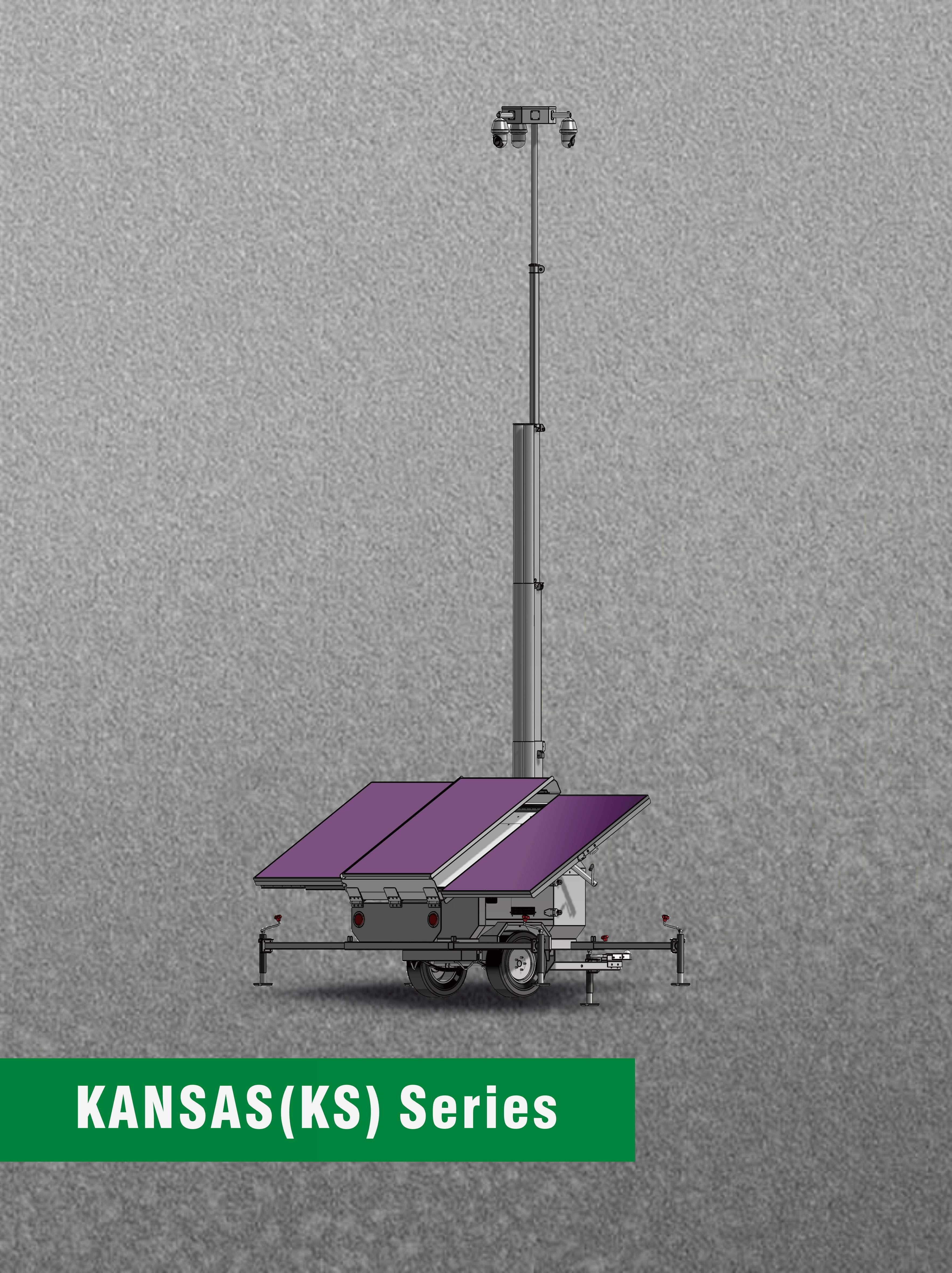 सोलर सीसीटीवी निगरानी ट्रेलर टावर – मोबाइल, ऑफ-ग्रिड सुरक्षा समाधान