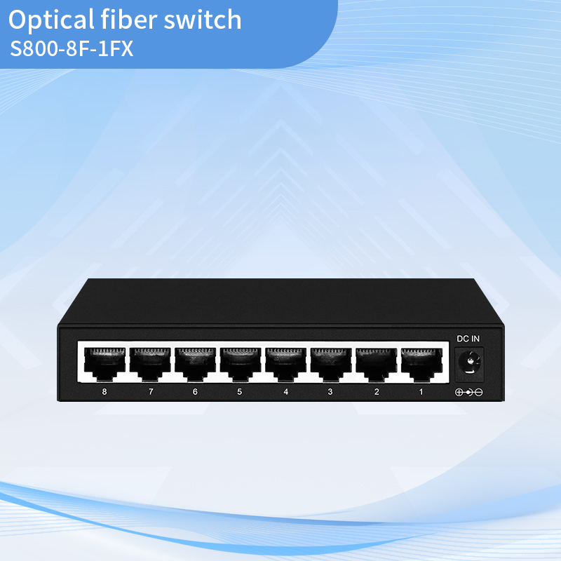 Fast Ethernet 8+1 Fiber Switch