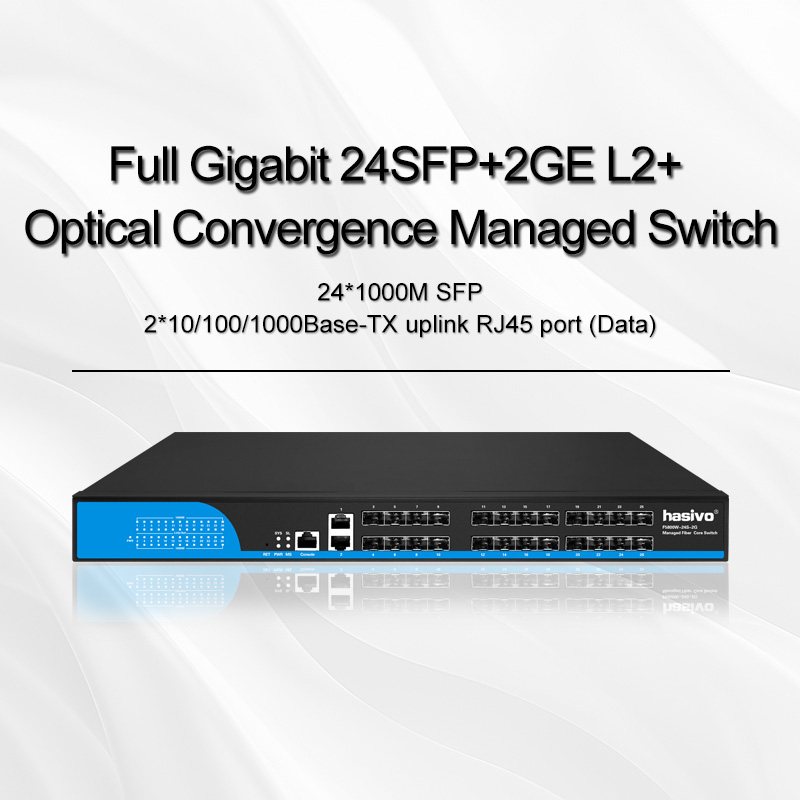 Full Gigabit 24SFP+2GE L2+ Optical Convergence Managed Switch