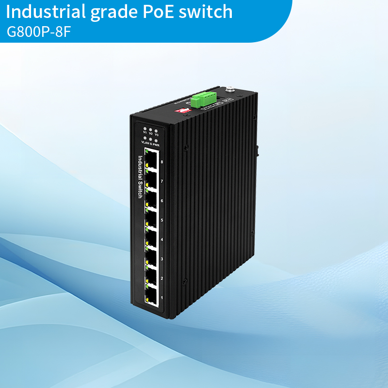 8-port full 100Mbps industrial grade PoE switch