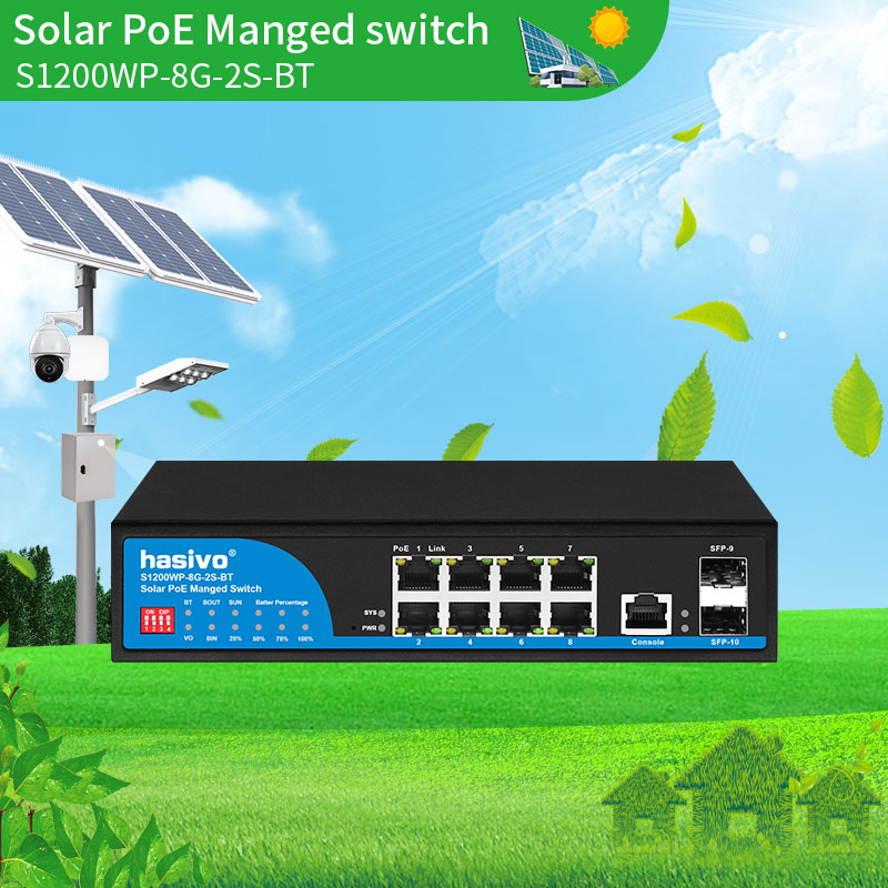 8+2 Managed MPPT Solar PoE Switch