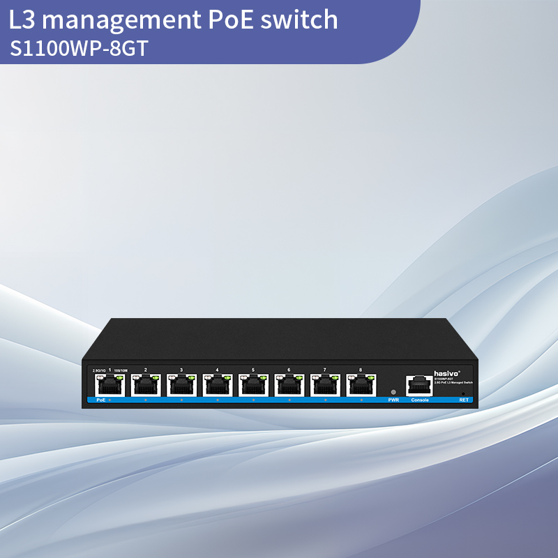 L3 Managed 8-Port 2.5G PoE Switch
