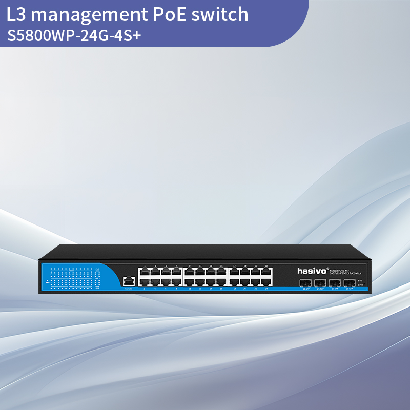 10G Uplink 4SFP+24GE L3 Managed PoE S...