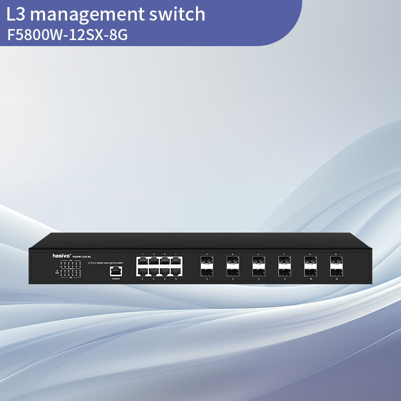 10G Uplink 12SFP+8GE L3 Managed Switch