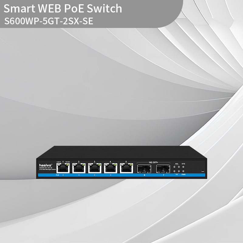 2.5G 5+2 Smart WEB managed PoE switch