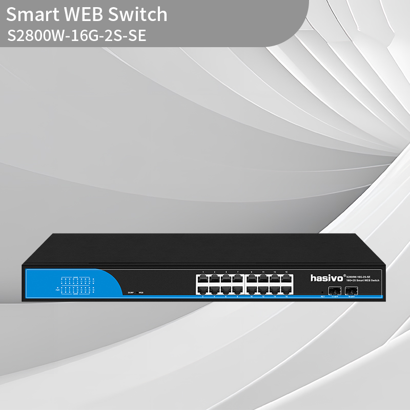 Built in 16GE-2S SFP Gigabit Smart WEB switch