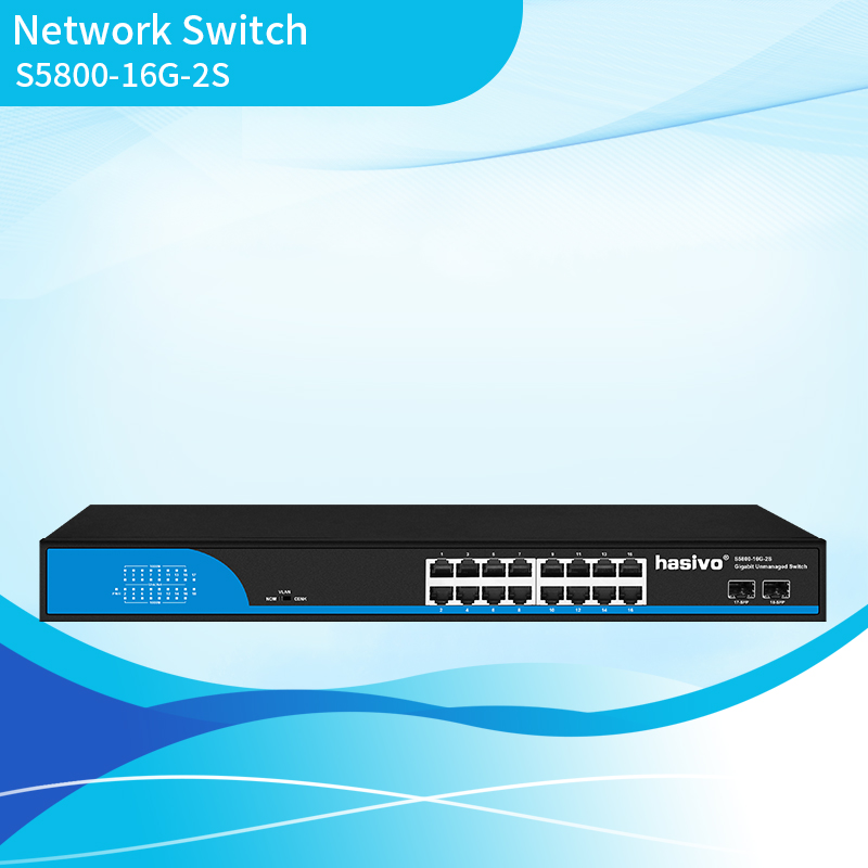 Full Gigabit 16+2 Port Ethernet Switch
