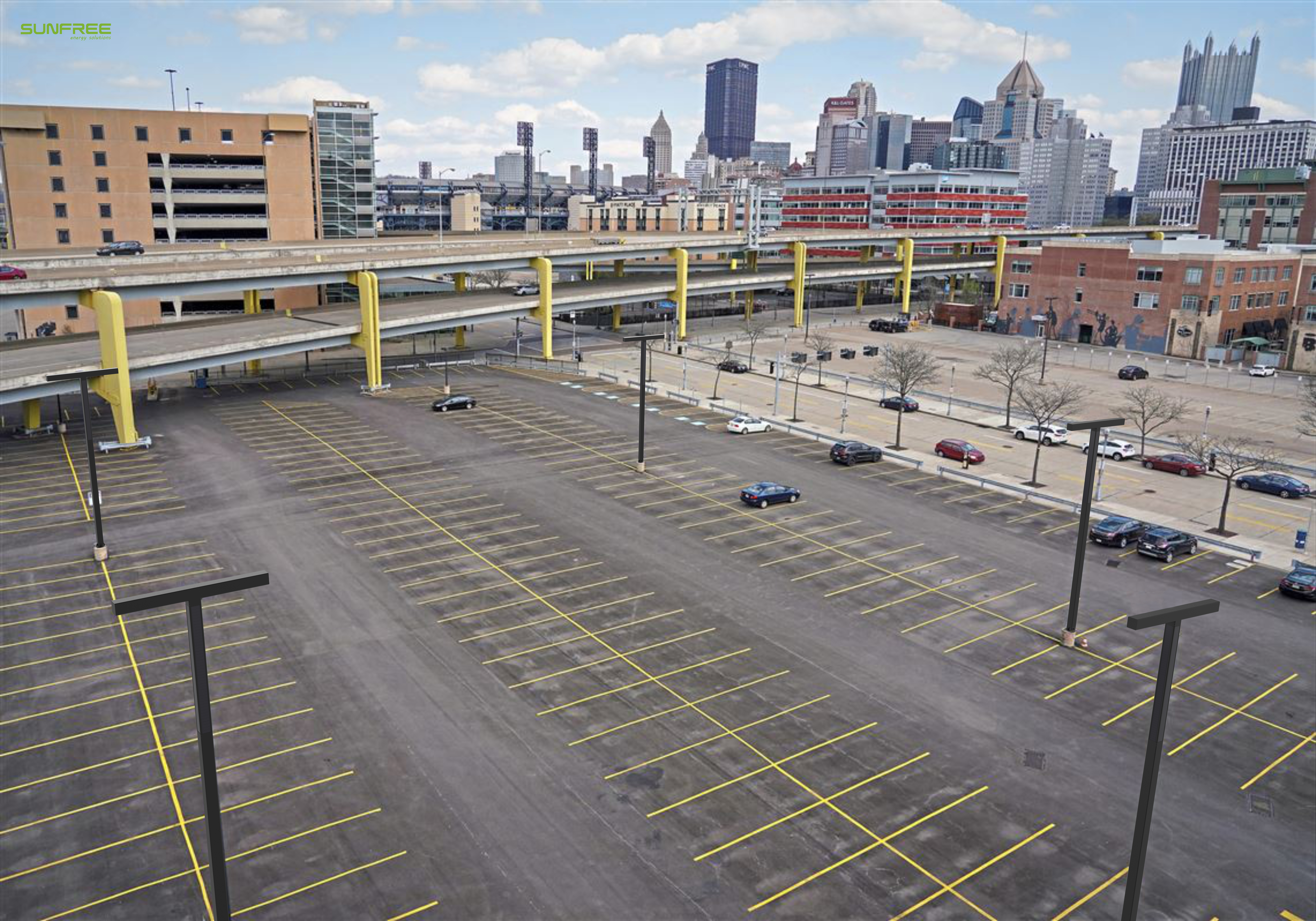 Vertical Solar Tube Arrays: Infusing Intelligence and Green Energy into Open-Air Parking Lots