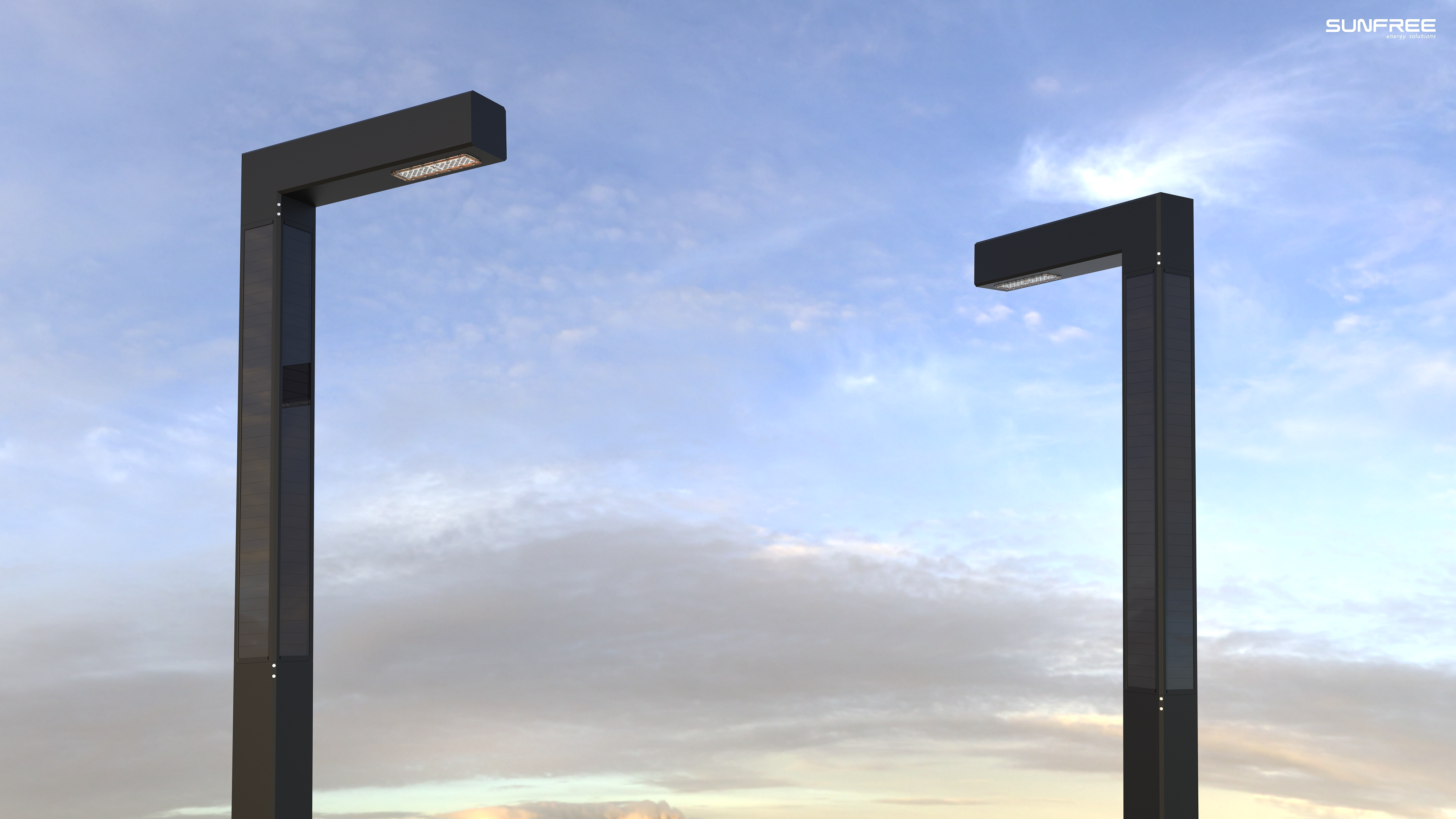 Square Vertical Solar Street Lights: Illuminating Outdoor Spaces with Green Light