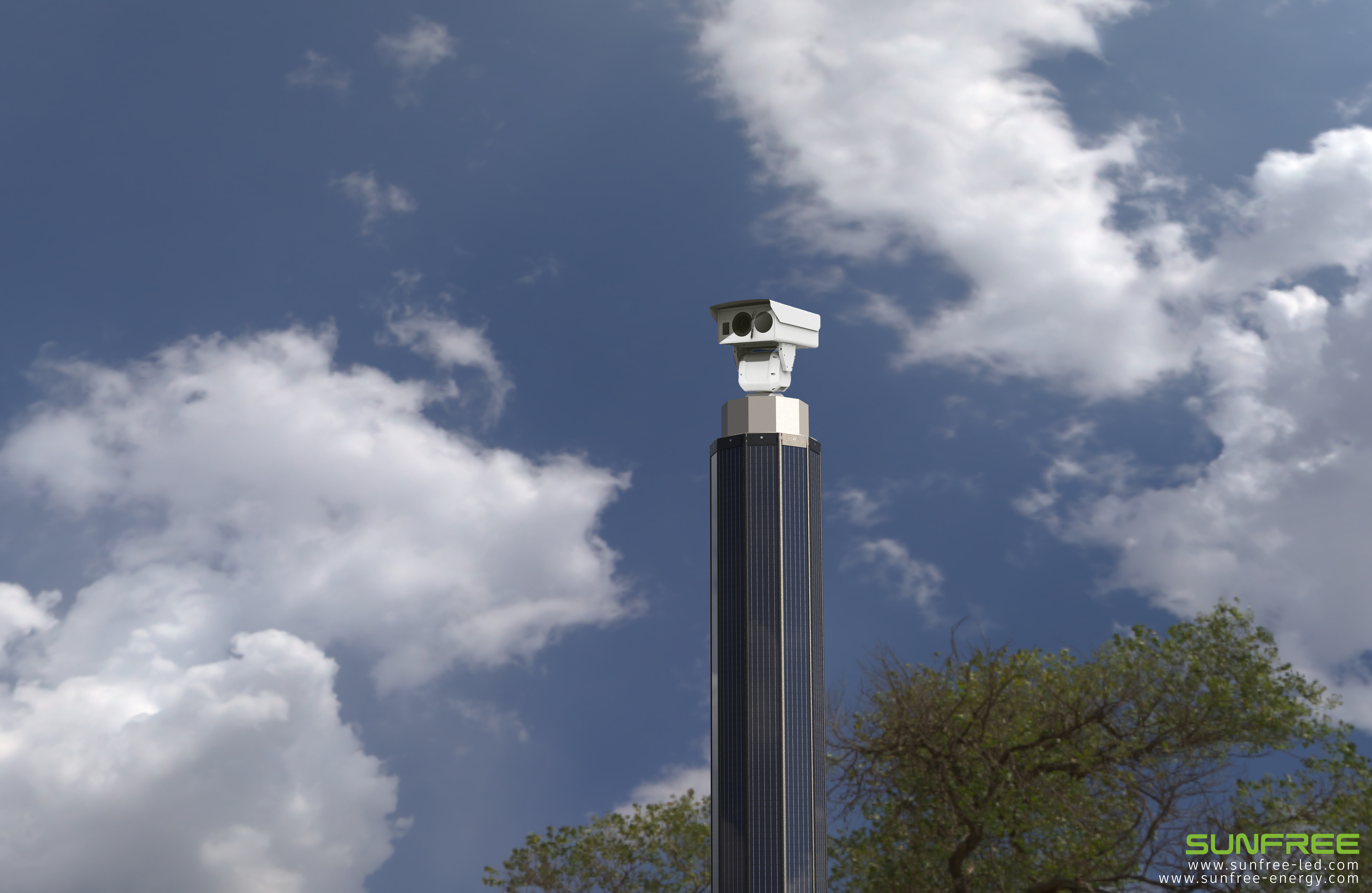 Application and Advantages of Vertical Solar Panels in Forest Fire Monitoring Sites