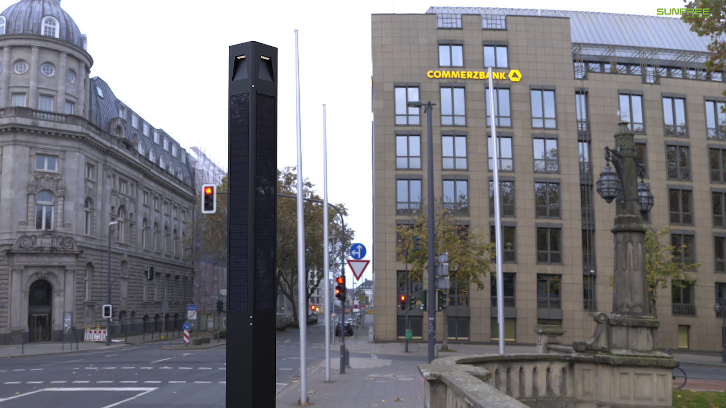 Square Vertical Solar Pole Light: An Efficient and Eco-Friendly Outdoor Lighting Solution