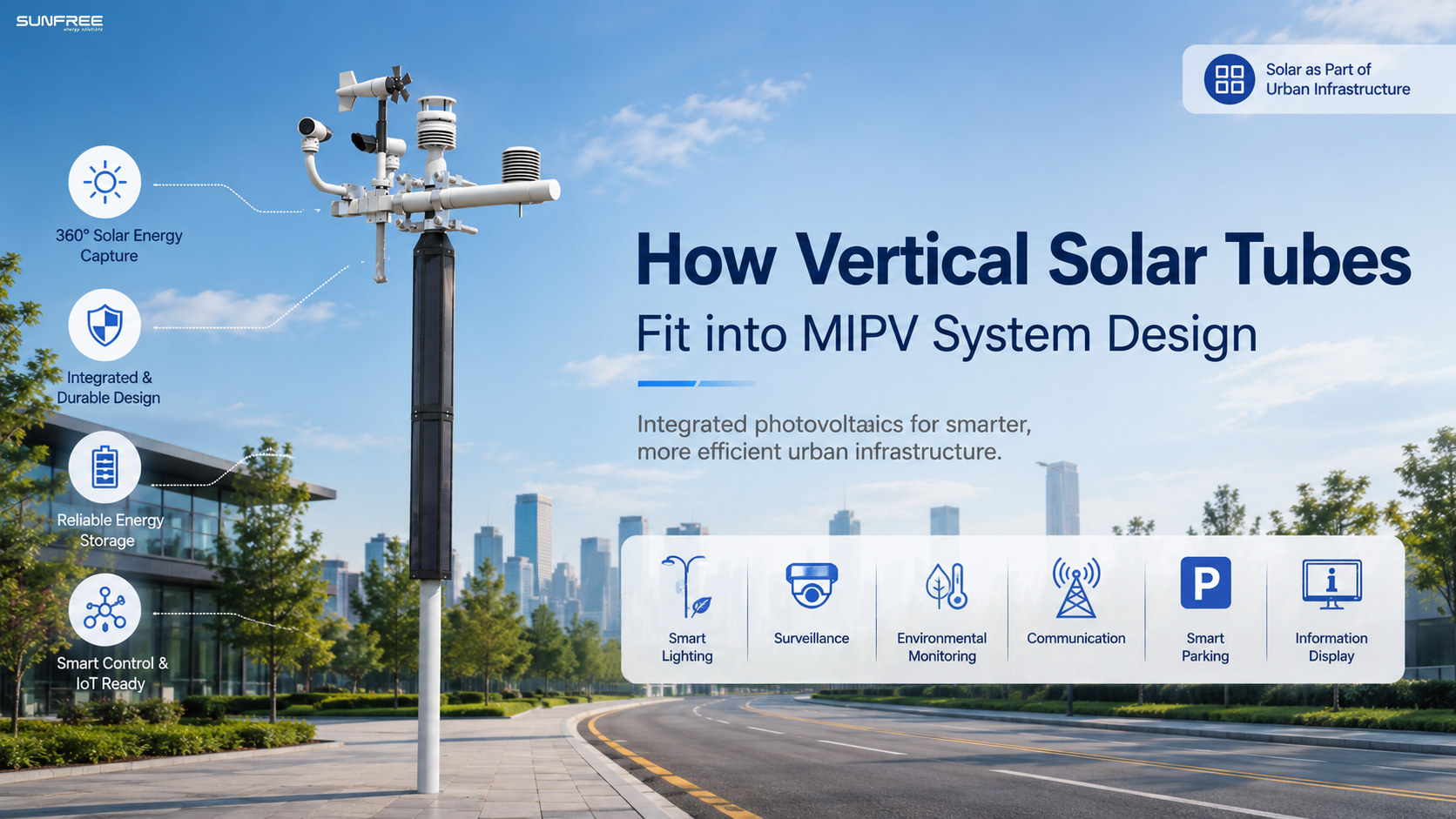 How Vertical Solar Tubes Fit into MIPV System Design
