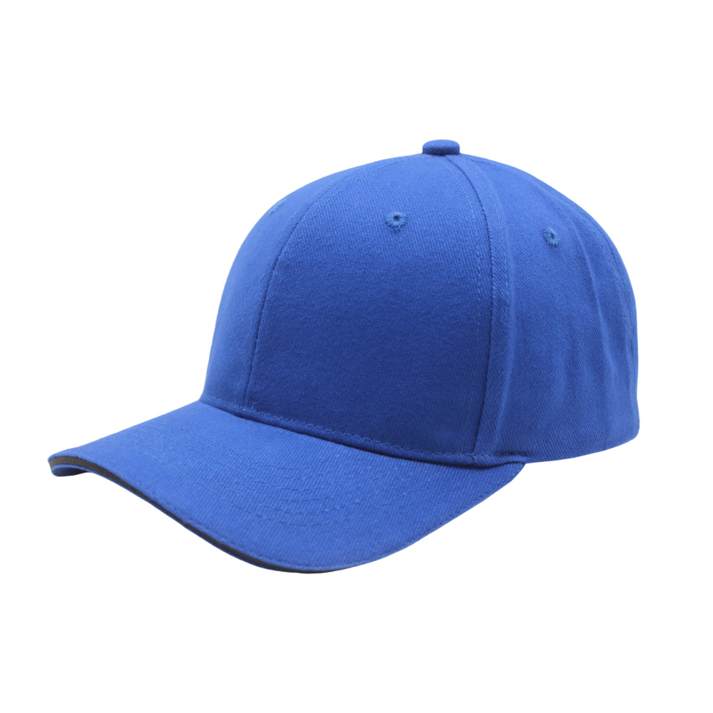 Gorra de béisbol tipo sándwich de 6 paneles FZBC-6002-2, 100 % algodón cepillado.
