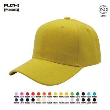 Gorra de béisbol elegante y duradera para exteriores FZBC-6020 de 6 paneles