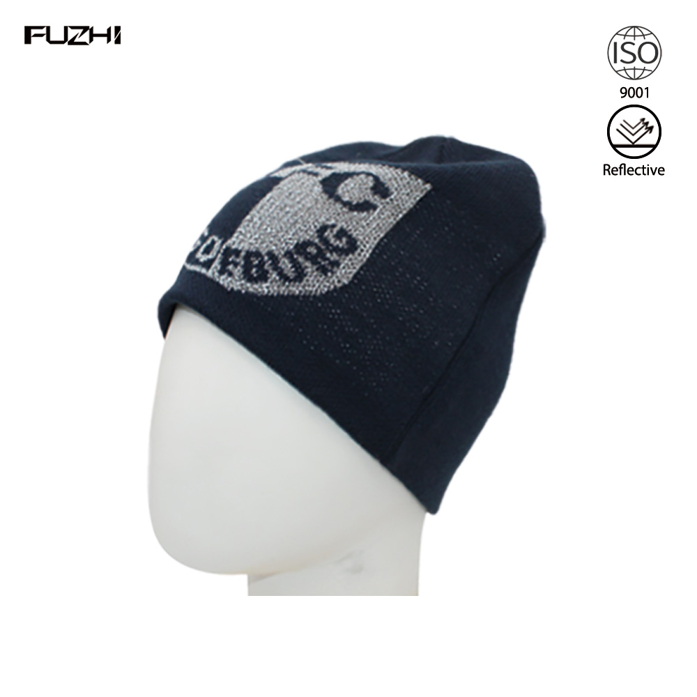 FZRB-1005 Stylish knit reflective beanie