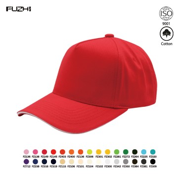 FZBC-5002-2 Versatile trendy 5 panel casual sandwich baseball cap