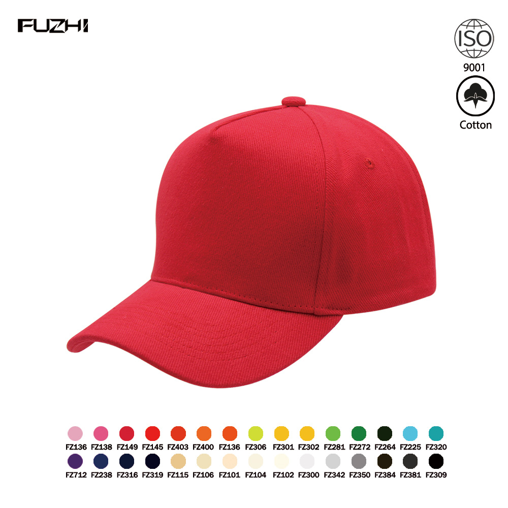 Gorra de béisbol de 5 paneles con estilo FZBC-5003 para uso diario