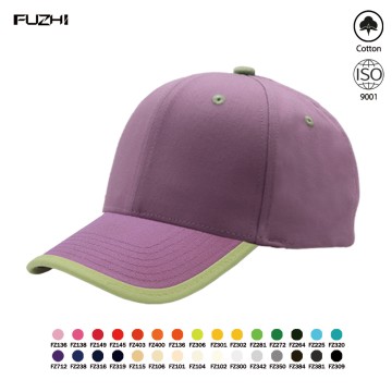 FZBC-6003-2 6 panel high quality piping baseball cap