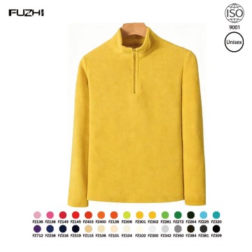 FZJA-1000 Pulôver de outono e inverno para homens e mulheres, moletom de lã polar para lazer e esportes, jaqueta de moletom de lã polar com bolsa interna para aquecimento.