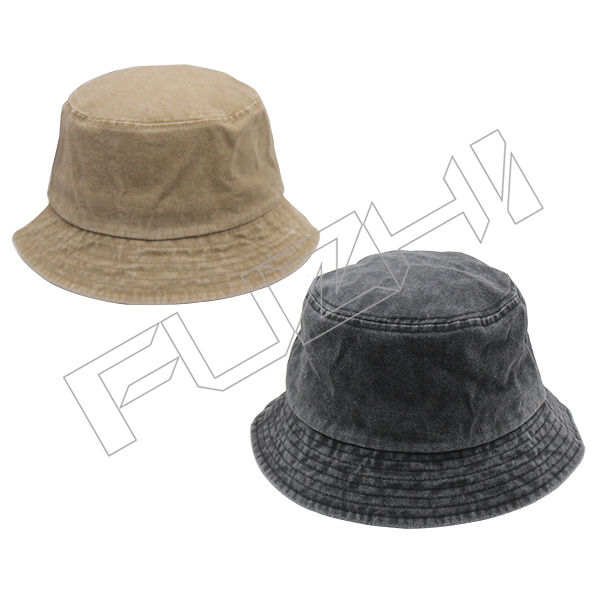 Washable cotton bucket hat