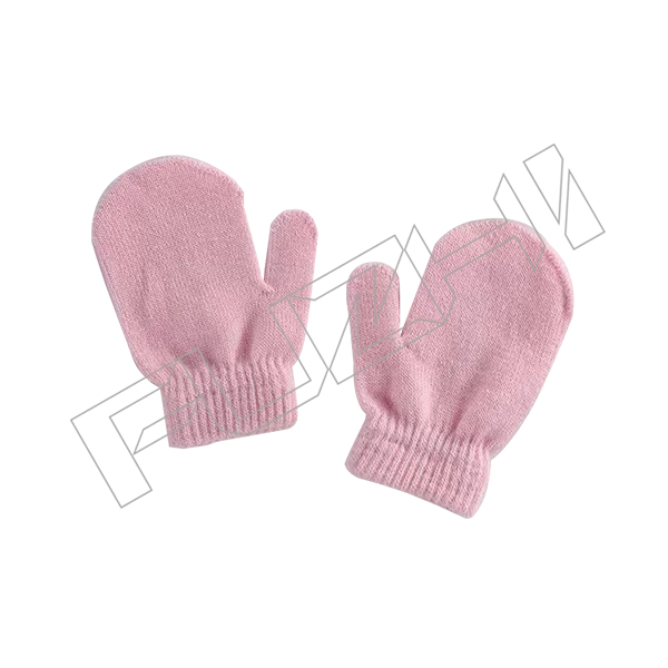 Mitaines en acrylique pour garçons, mitaines d'hiver en tricot pour enfants, mitaines à un doigt