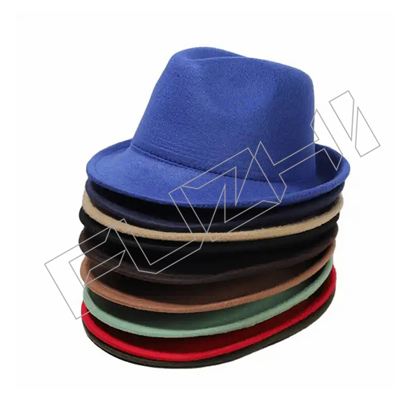 2023 Classic Design Men Women Solid Color Plain Boaters Hat Wool Formal Felt Wide Brim Flat Top F...