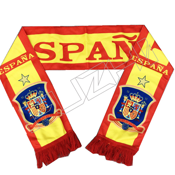 Custom logo 100% Acrylic knitted Jacquard Woven Flag Winter Scarf Football Soccer Sports Team Fan...