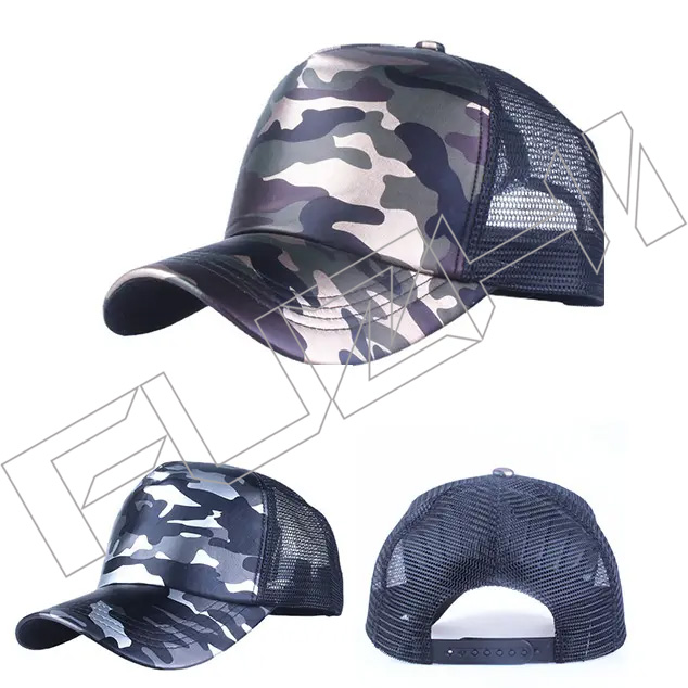  Premium Casquette Gorras 3d Logo pu High Quality Embroidery custom leather trucker hats
